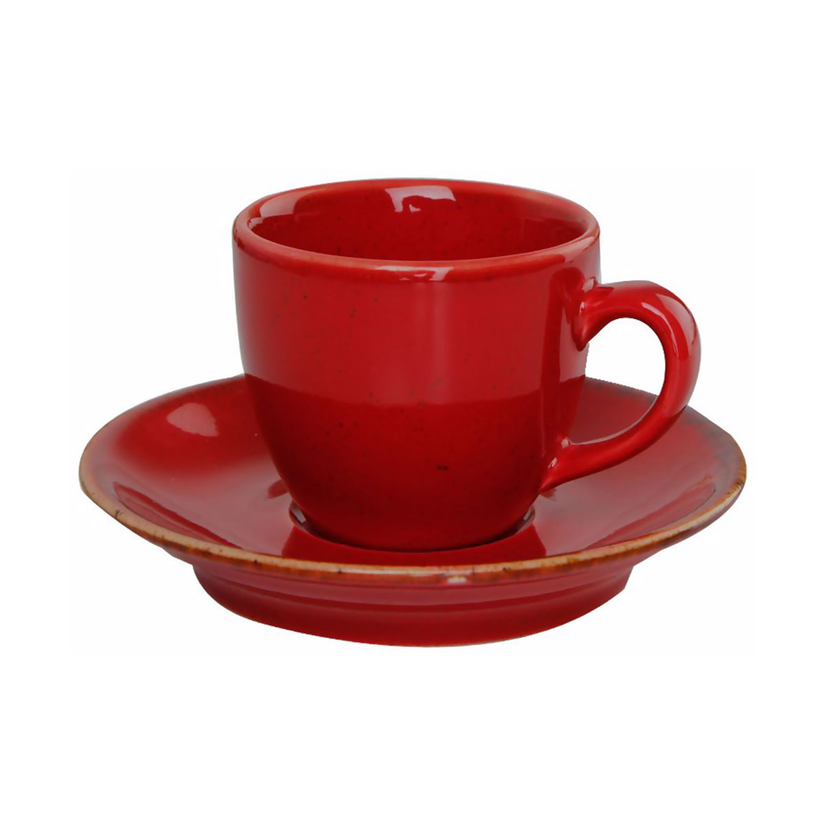 Porland Seasons Red Чашка кавова 80 мл із блюдцем 120мм в наборі
